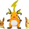 Battle Figuren 3er Pack Evoli Pappsatt Morpeko Raichu -Kinderspielzeugladen 20978716 01