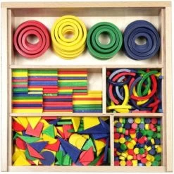 SINA®SPIELZEUG Holzspielzeug Fröbelgaben-Sortiement Legematerial