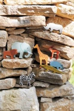 Tender Leaf Toys Safari-Tiere, 8 Stück Im Holzdisplay -Kinderspielzeugladen 21306021 03