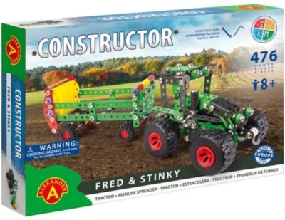 Alexander Toys Traktor Mit Miststreuer "Fred & Stinky"(476 Teile) 4 Alexander Toys Traktor Mit Miststreuer "Fred & Stinky"(476 Teile) – Bild 2