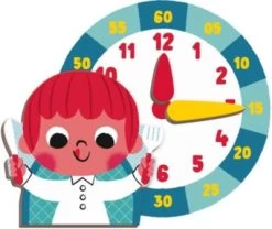 Janod Magnetbuch Lerne Die Uhr -Kinderspielzeugladen 21706400 03