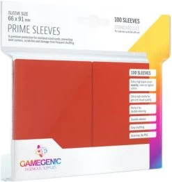 Gamegenic PRIME Sleeves Red EINZEL