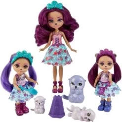 Royal Enchantimals Große Otter Familie Spielzeugset, Puppe Ottavia Otter (ca. 15 Cm) Mit Kleinen Geschwisterpuppen (ca. 10 Cm) Und 3 Otter-Tierfiguren -Kinderspielzeugladen 22095894 03