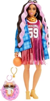 Barbie Extra Puppe Basketball Jersey, Anziehpuppe, Modepuppe