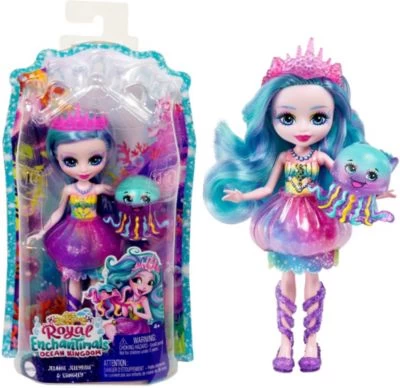 Royal Enchantimals Jelanie Jellyfish & Stingley Puppe 3 Royal Enchantimals Jelanie Jellyfish & Stingley Puppe