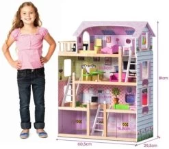 COSTWAY® Spielzeughaus Puppenhaus -Kinderspielzeugladen 22590427 04