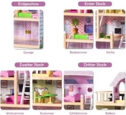 COSTWAY® Spielzeughaus Puppenhaus -Kinderspielzeugladen 22590427 05