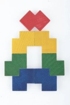 SINA®SPIELZEUG Holzspielzeug Holzbaukasten QUO Groß 216 Steine -Kinderspielzeugladen 22754432 03