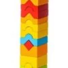 Tower LD-13 Holzbausteine In 5 Kräftigen Farben-25 Teilig