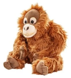UNI-TOYS® Orang-Utan Mit Klettverschluss An Händen - 28 Cm (Höhe) - Plüsch-Affe, Plüschtier Kuscheltiere