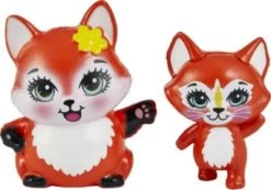 Enchantimals Felicity Fox Und Kleine Schwester (ca. 15 Cm Und Ca. 10 Cm) Und 2 Tierfiguren -Kinderspielzeugladen 23157672 02