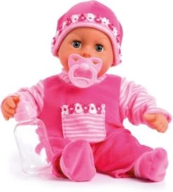 BAYER Babypuppe First Words Baby, Pink, 38 Cm