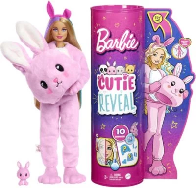 Barbie Cutie Reveal Puppe Mit Hasen-Plüschkostüm Und 10 Überraschungen 3 Barbie Cutie Reveal Puppe Mit Hasen-Plüschkostüm Und 10 Überraschungen