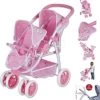 KNORRTOYS.COM Zwillingspuppenwagen Milo - Princess White Rose -Kinderspielzeugladen 24147393 01