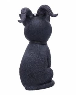 Geheimnisvolle Katzenfigur Mit Ziegenhörner Als Gothic Wohn Accessoire Actionfiguren -Kinderspielzeugladen 24169857 03