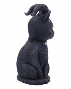 Geheimnisvolle Katzenfigur Mit Ziegenhörner Als Gothic Wohn Accessoire Actionfiguren -Kinderspielzeugladen 24169857 04
