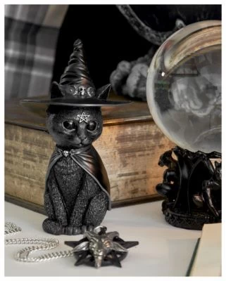 Schwarze Katze Mit Hexenhut Im Okkult Design Als Sammlerfigur Actionfiguren 8 Schwarze Katze Mit Hexenhut Im Okkult Design Als Sammlerfigur Actionfiguren – Bild 6