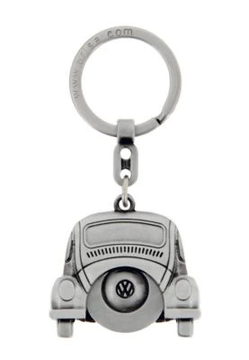 VW Collection By BRISA VW Käfer Schlüsselanhänger Mit Einkaufswagenchip In Geschenkdose - Antiksilberoptik 7 VW Collection By BRISA VW Käfer Schlüsselanhänger Mit Einkaufswagenchip In Geschenkdose - Antiksilberoptik – Bild 5