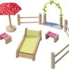 HABA 306717 Little Friends – Puppenhaus-Möbel Garten