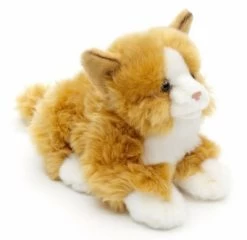 UNI-TOYS® Katze Rot-braun, Liegend - 20 Cm (Länge) - Plüsch-Kätzchen - Plüschtier Kuscheltiere -Kinderspielzeugladen 24282951 03