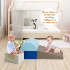 COSTWAY® Schaumstoffbausteine 6 Tlg. Softbausteine Bauklötze -Kinderspielzeugladen 24304253 03