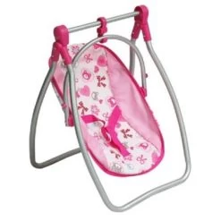 MONI Puppenhochstuhl Bär Und Puppenwippe Bär 9397C, Sicherheitsgurt Bechervertiefung Puppenmöbel -Kinderspielzeugladen 24498640 03