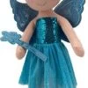 Sweety-Toys 13265 Stoffpuppe Fee Mit Blauem Kleid Und Zauberstab, 60 Cm