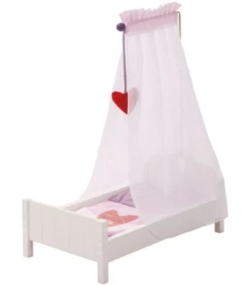 Roba Puppenbett Fienchen Mit Himmel, Weiß 3 Roba Puppenbett Fienchen Mit Himmel, Weiß