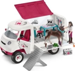 Schleich Horse Club 42439 Mobile Tierärztin Mit Hannoveraner Fohlen -Kinderspielzeugladen 24930902 03