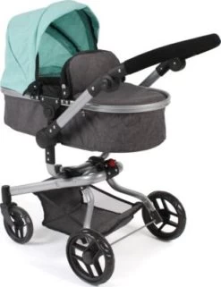 CHIC 2000 Kombi-Puppenwagen YOLO, Melange Anthrazit-mint