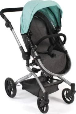 CHIC 2000 Kombi-Puppenwagen YOLO, Melange Anthrazit-mint -Kinderspielzeugladen 24957604 03