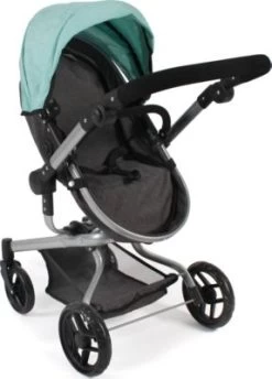 CHIC 2000 Kombi-Puppenwagen YOLO, Melange Anthrazit-mint -Kinderspielzeugladen 24957604 06