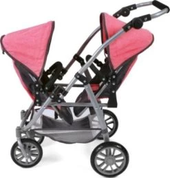 CHIC 2000 Tandem-Buggy Puppenzwillingswagen VARIO, Melange Anthrazit-pink 9 CHIC 2000 Tandem-Buggy Puppenzwillingswagen VARIO, Melange Anthrazit-pink -Kinderspielzeugladen 24957644 03