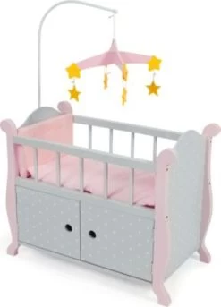 CHIC 2000 Puppenbett Mit Mobile, Puntos Grey