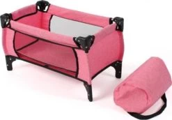 CHIC 2000 Puppen-Reisebett Deluxe, Melange Pink