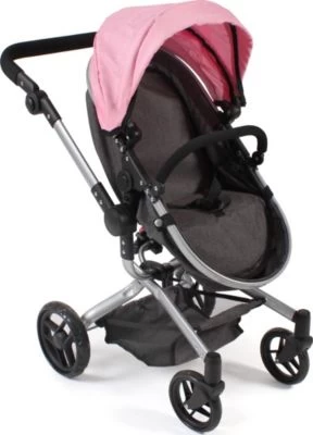 CHIC 2000 Kombi-Puppenwagen YOLO, Melange Rosa 5 CHIC 2000 Kombi-Puppenwagen YOLO, Melange Rosa – Bild 3