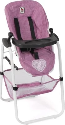 CHIC 2000 Puppen-Hochstuhl, Jeans Pink 3 CHIC 2000 Puppen-Hochstuhl, Jeans Pink