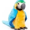 UNI-TOYS® Papagei - Rot Oder Blau - 24 Cm (Höhe) - Plüsch-Vogel, Ara - Plüschtier Kuscheltiere -Kinderspielzeugladen 25016505 01
