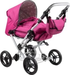 Zekiwa Kombipuppenwagen Zeki Premium, Dessin: Leinen Himbeerrot