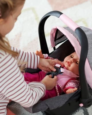 Puppenautositz Rosa White Einhorn Von Bayer 6 Puppenautositz Rosa White Einhorn Von Bayer – Bild 4