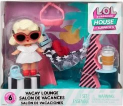L.O.L. Furniture Playset With Doll - Leading Baby + Vacay Lounge