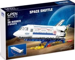 Open Bricks Space Shuttle Mit 300 Bausteinen (kompatibel Mit Marken-Klemmbauwelten)