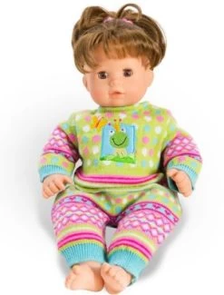 Heless Puppen-Strick-Strampler Froschi, Gr. 28-35 Cm -Kinderspielzeugladen 26070500 03