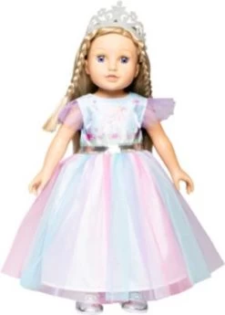 Heless Puppen-Prinzessinnenkleid Fee Und Einhorn Mit Silberner Krone, Gr. 35-45 Cm -Kinderspielzeugladen 26070508 03