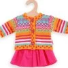 Heless Puppen-Strickjacke Und Röckchen Jolly Gr. 35-45 Cm