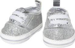 Heless Puppen-Glitzer-Sneakers, Silber, Gr. 30-34 Cm