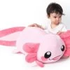 Corimori® Großes XXL 85cm Kuscheltier Plüschtier Stofftier Plüschie Kissen Axolotl Axelotl "Beeps" (rosa) -Kinderspielzeugladen 26237875 01