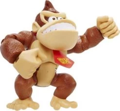 JAKKS PACIFIC World Of Nintendo - Donkey Kong Bewegliche Actionfigur, 15 Cm