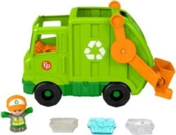 Fisher Price Fisher-Price Little People Müll-Auto Spielzeug Mit Figuren, Lernspielzeug