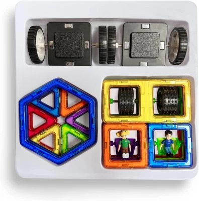 MAGNIKON Magnetische Bausteine “Das Mondauto” - Magnetbau-Set 40-teilig, Magnetbausteine, Ideal Als Konstruktionsspielzeug Zur Förderung Von Kreativität & Motorik, Spielzeug Für Kinder Ab 3 Jahre 4 MAGNIKON Magnetische Bausteine “Das Mondauto” - Magnetbau-Set 40-teilig, Magnetbausteine, Ideal Als Konstruktionsspielzeug Zur Förderung Von Kreativität & Motorik, Spielzeug Für Kinder Ab 3 Jahre – Bild 2